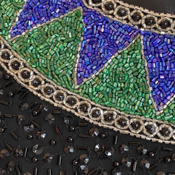 80s Vintage Niteline by Della Roufogali Beaded Sequin Mini Dress - Picture 8 of 16